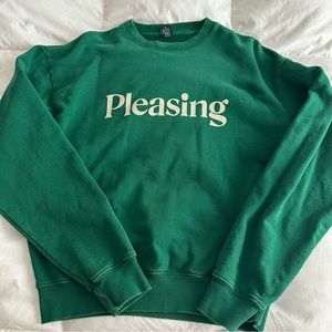 Harry Styles/Pleasing Forest Green Crewneck